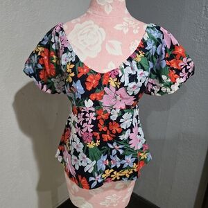 Old Navy Multicolor Floral Blouse